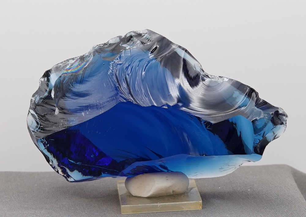*Limited Time Special 20% Off!* Gem Elestial Sapphire "Heart" Monatomic Andara Crystal 316.9 g. - Image 12