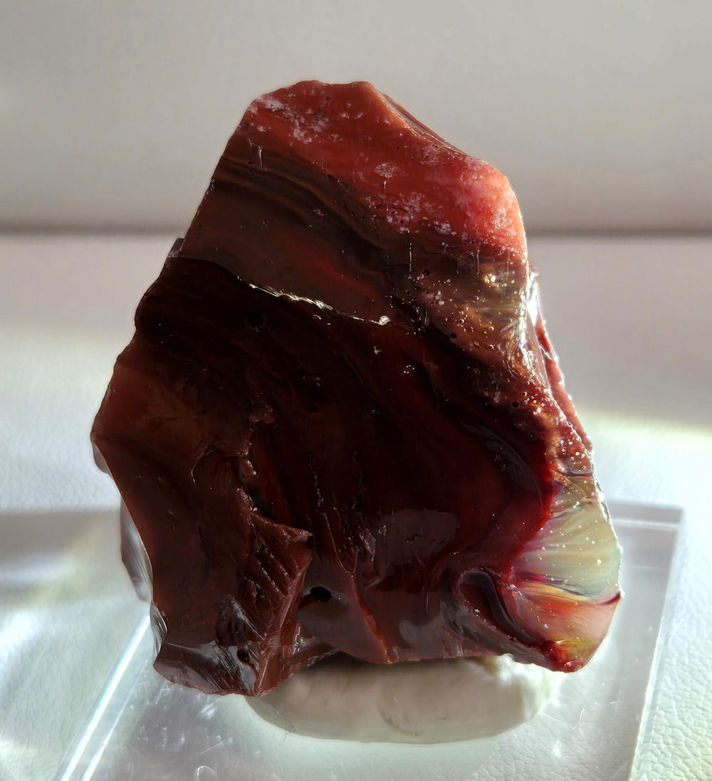 *Extremely Rare* Gem Multi Dragon's Blood/Angel Aura Celestial Gold/Pastel Ice Monatomic Andara Crystal 34.9 g.