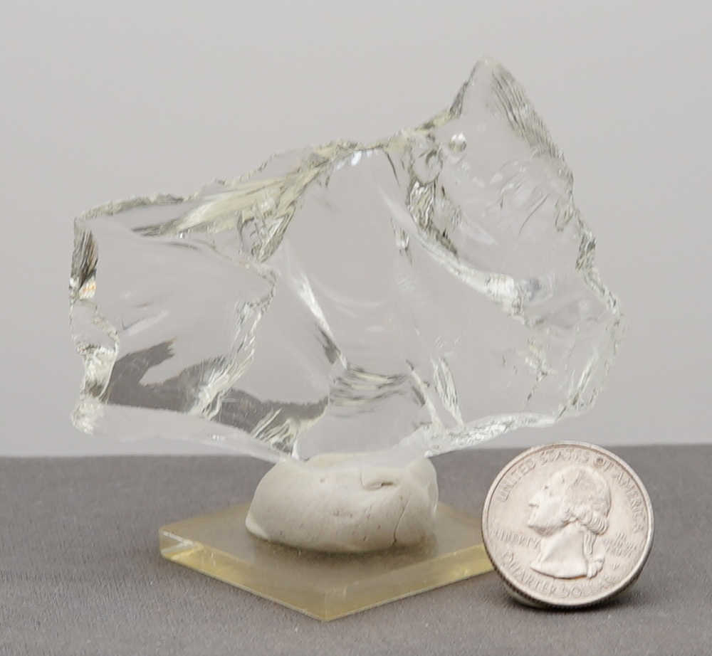 Rare Gem Silver Luna with bubble Monatomic Andara Crystal 81.8 g. - Image 8