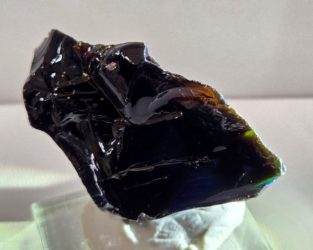 Rare Multi Iridium Black/Angel Aura Emerald/Sapphire/Earth Shaman Monatomic Andara Crystal 23.3 g.