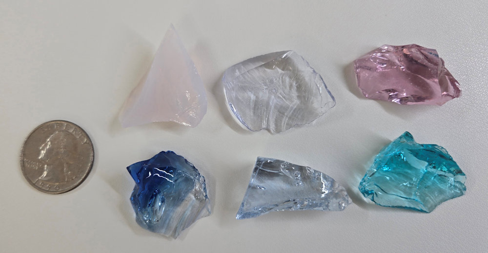 *Clearance Sale 30% Off!* Rare Gem 6 Piece Pendant Set Monatomic Andara Crystals 37.6 g. - Image 2