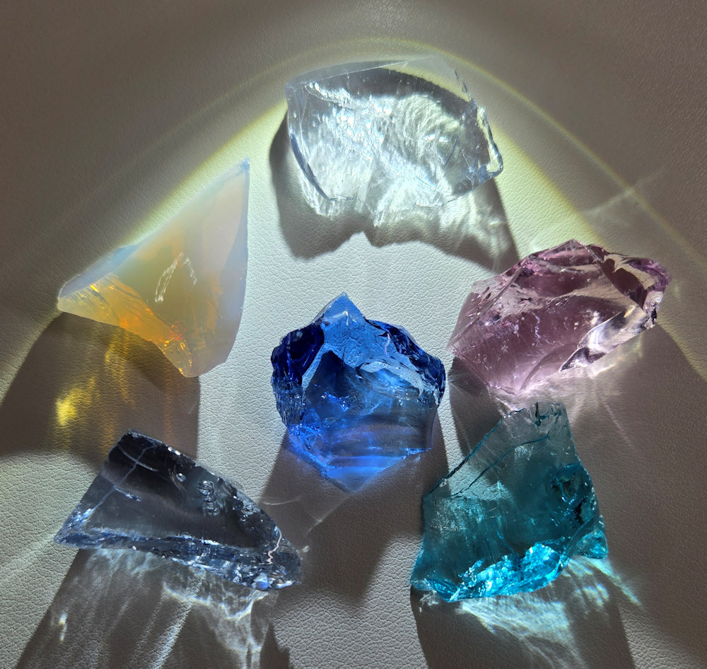 *Clearance Sale 30% Off!* Rare Gem 6 Piece Pendant Set Monatomic Andara Crystals 37.6 g.