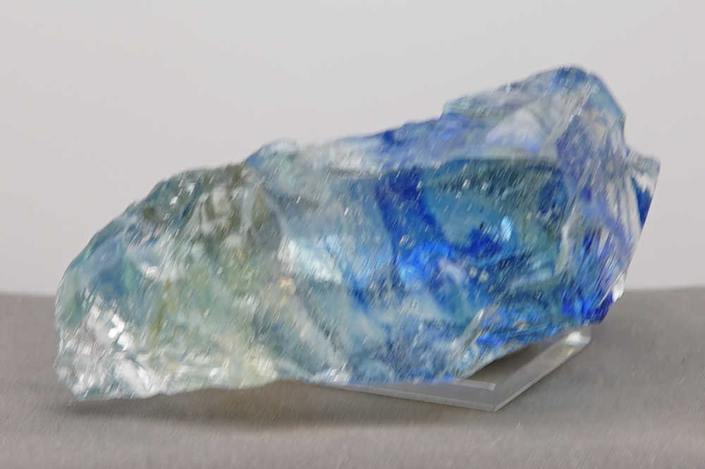 *One of a Kind* Gem Multi Rainbow "Heart" with Sea Foam Monatomic Andara Crystal 336.7 g. - Image 11