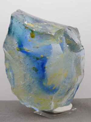 *One of a Kind* Gem Multi Rainbow "Heart" with Sea Foam Monatomic Andara Crystal 842.0 g.