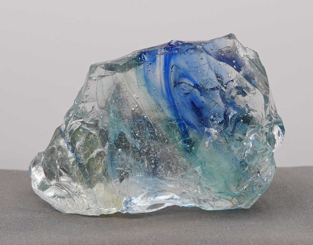 *One of a Kind* Gem Multi Rainbow "Heart" with Sea Foam Monatomic Andara Crystal 336.7 g. - Image 10