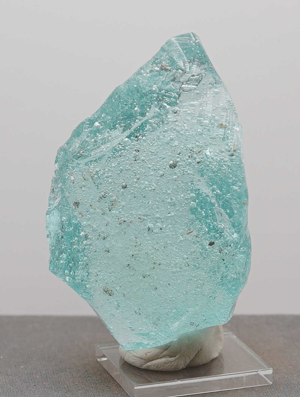 Rare Gem Bleu Topaz Sea Foam "Heart" Monatomic Andara Crystal 182.4 g. - Image 3