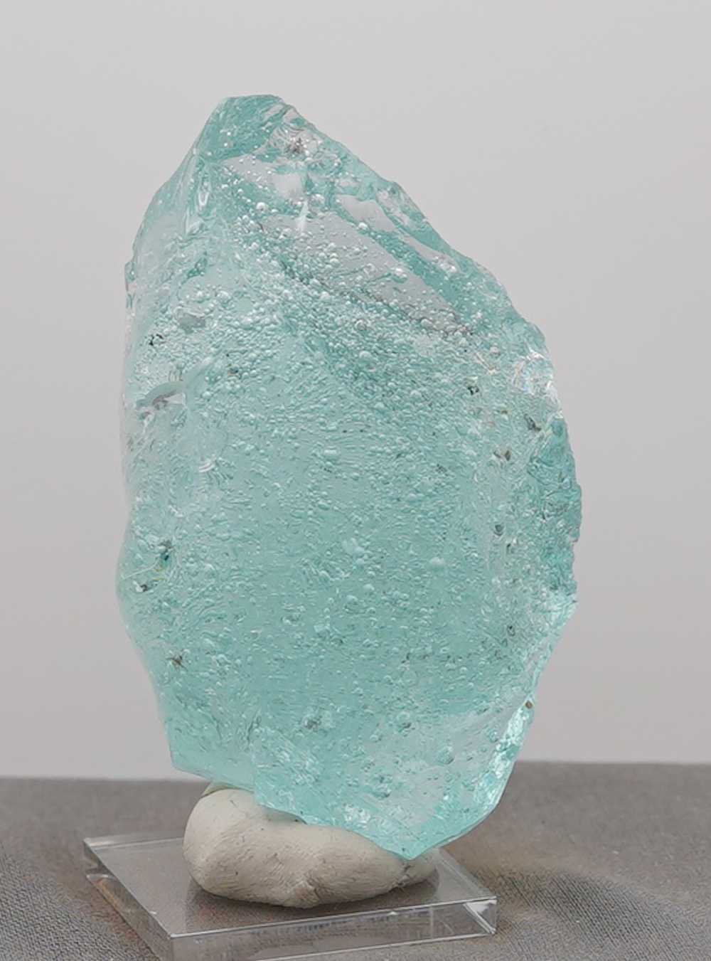 Rare Gem Bleu Topaz Sea Foam "Heart" Monatomic Andara Crystal 182.4 g. - Image 5