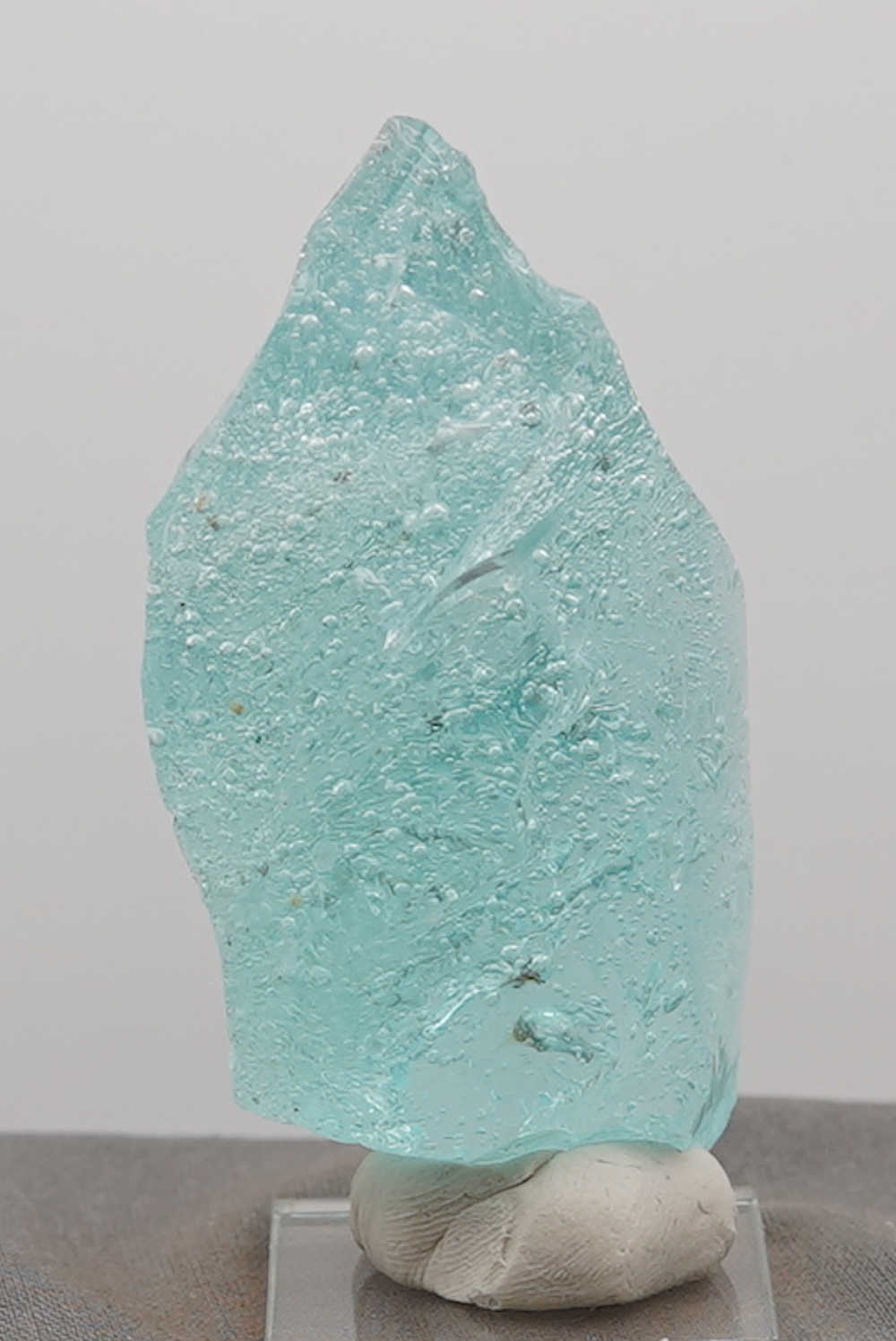 Rare Gem Bleu Topaz Sea Foam "Heart" Monatomic Andara Crystal 182.4 g. - Image 6