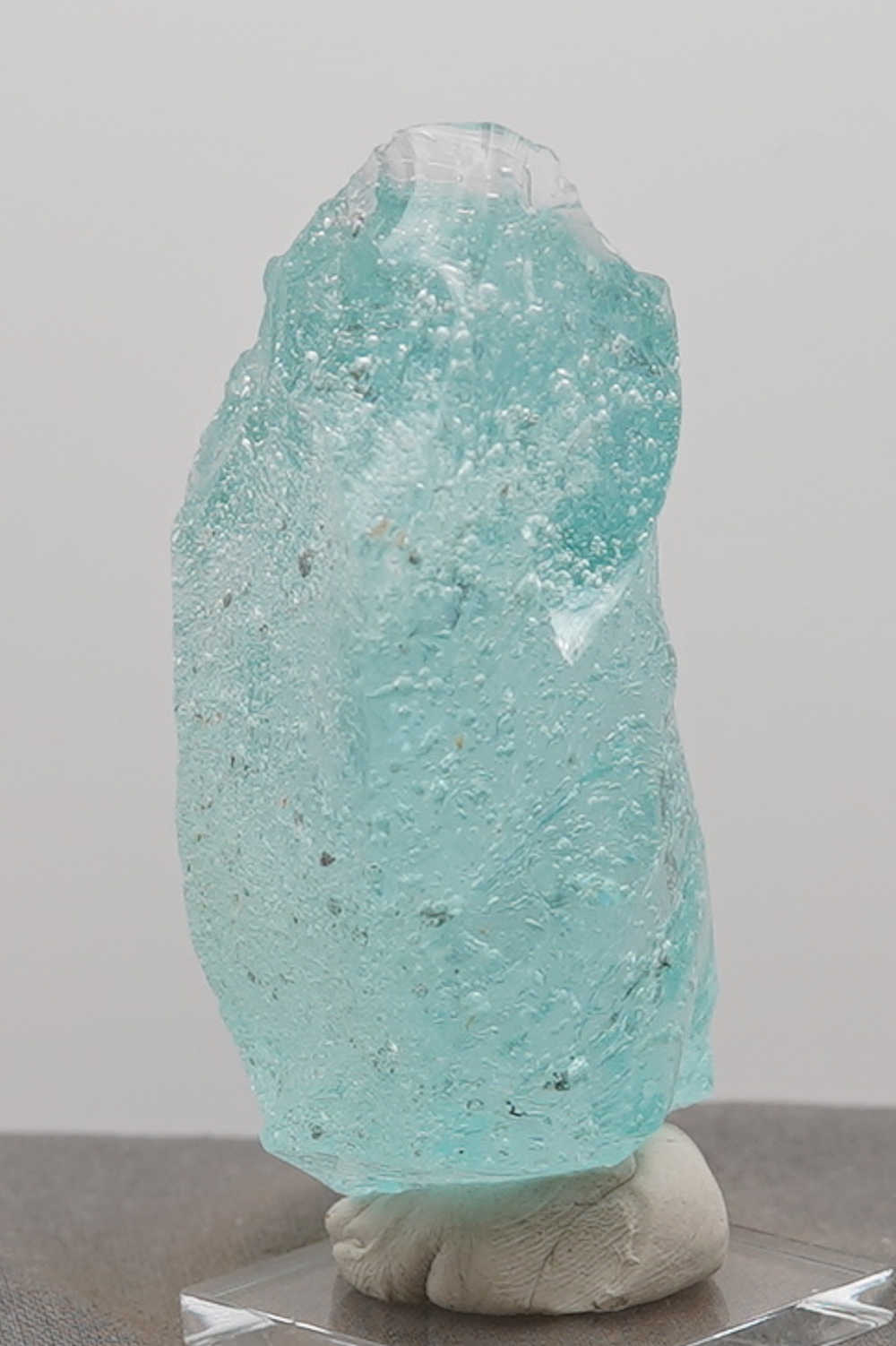 Rare Gem Bleu Topaz Sea Foam "Heart" Monatomic Andara Crystal 182.4 g. - Image 7