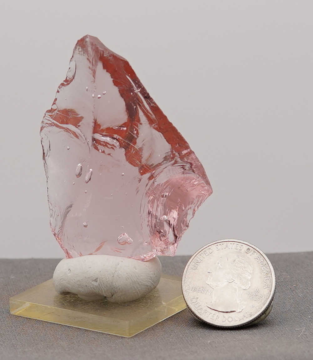 *Limited Time Special 20% Off!* Rare Gem Rose Gold with bubbles Monatomic Andara Crystal 47.6 g. - Image 9